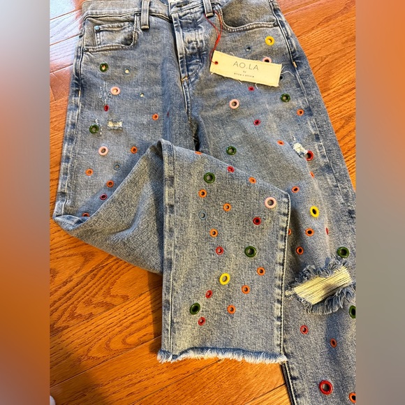 NWT Alice+Olivia LA ankle cropped jeans - Picture 8 of 9